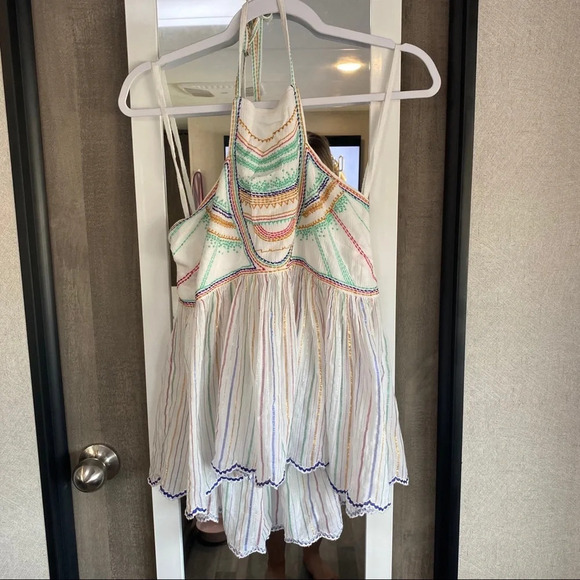 Anthropologie Tops - NWT Floreat Anthropologie Embroidered Halter Top